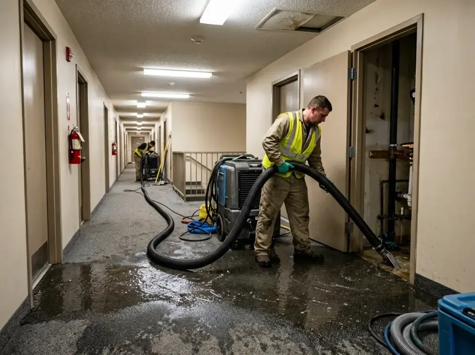 multi-unit-apartment-hallway-f-005 — frequently asked questions, Emergency Burst Pipe Water Extraction & Removal in Loves Pa…